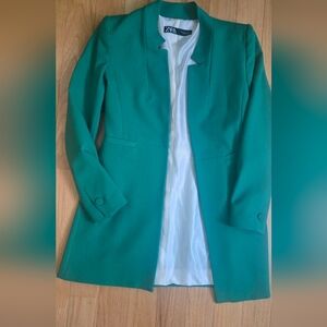 Zara Teal Women's Blazer